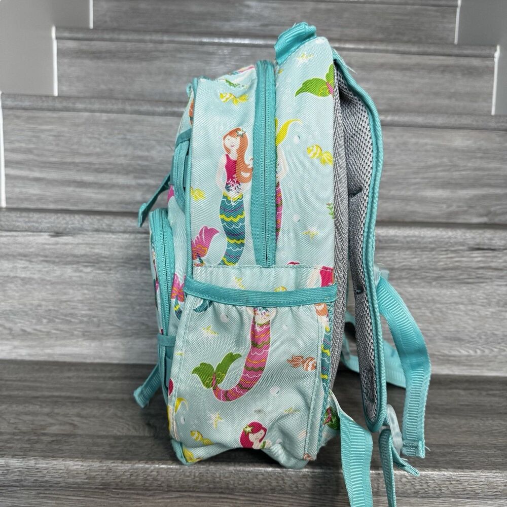 Pottery Barn Kids Mackenzie Mermaid Toddler Backpack Size Small Pink Blue - Picture 4 of 16